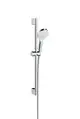 Hansgrohe-HG-Brausenset-Crometta-Vario-EcoSmart-9-l-min-Unica-650mm-weiss-chrom-26534400 gallery number 1